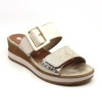 Remonte slipper beige leder D6463